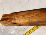 Curly Koa Pool Cue Blank 14 3/4”x2”x1 7/8”